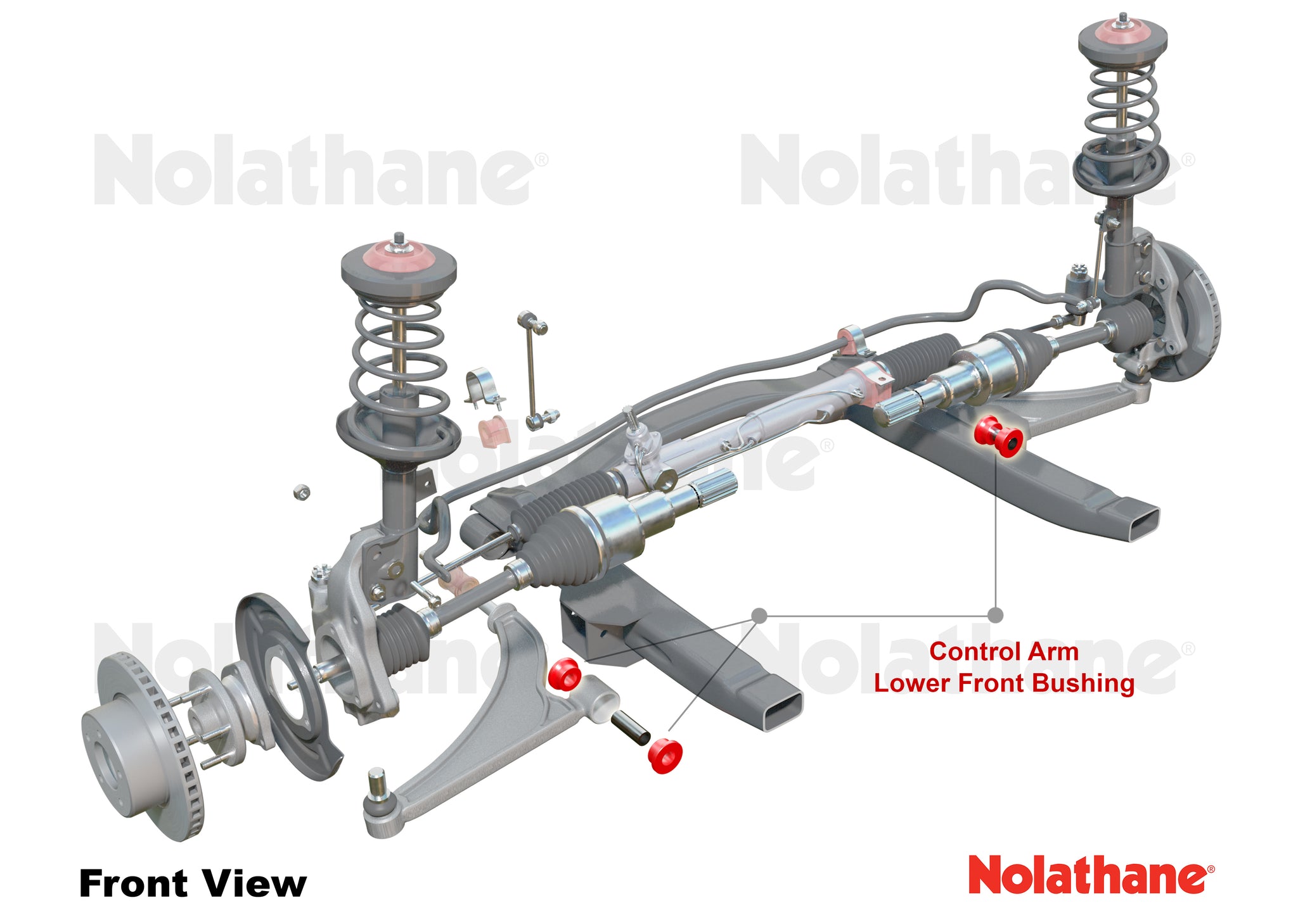 Nolathane - Front Lower Control Arm - Inner Forward Bushing Kit 