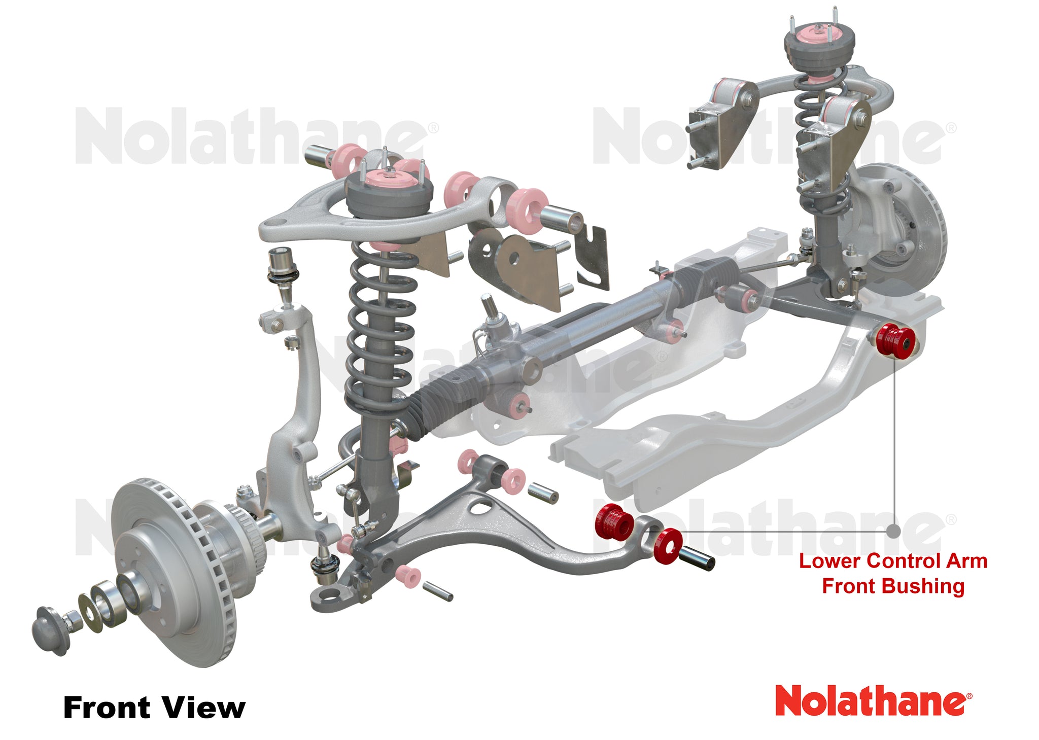 Nolathane - Front Lower Control Arm - Inner Forward Bushing Kit